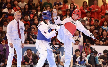 Trần Thị Ánh Tuyết thua võ sĩ Trung Quốc tại giải taekwondo vô địch thế giới 2023