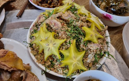 Ăn "gỏi cá thần" ở đất Mai Châu của Hòa Bình, nhà giàu, đại gia nhiều người thấy còn ham