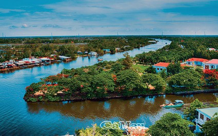 Một dòng sông dài 50km chảy qua 2 rừng tràm nổi tiếng của Cà Mau và Kiên Giang, đó là dòng sông nào?