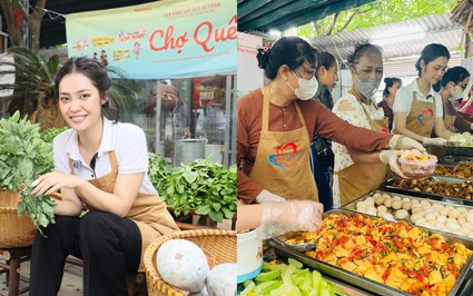 Hoa hậu Nông Thúy Hằng ghi điểm nhờ hành động đẹp trước thềm thi Hoa hậu Hữu nghị Quốc tế 2023