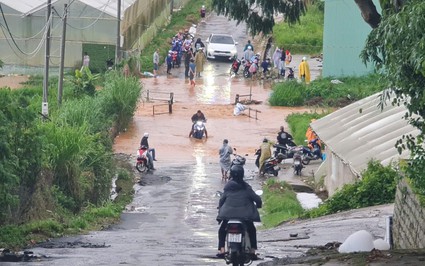 Mưa lớn là ngập cầu, người dân qua đường Mai Xuân Thưởng (TP. Đà Lạt) lo ngại