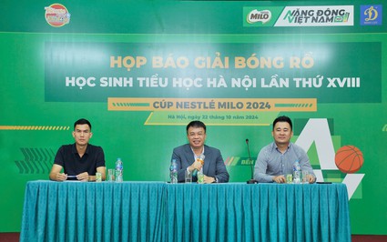 154 đội bóng góp mặt tại Giải bóng rổ học sinh Tiểu học Hà Nội lần thứ XVIII Cup Nestle Milo 2024