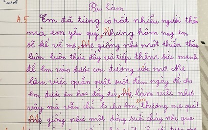 Bài văn tả mẹ của cậu bé lớp 3 ở Hà Nội khiến ai cũng thích thú vì "hay hơn văn mẫu"