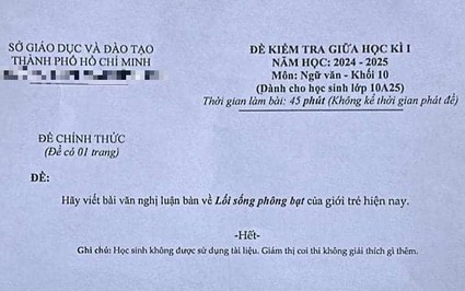 Từ đề kiểm tra Văn lớp 10 ở TP.HCM về “lối sống phông bạt” gây xôn xao: Có nên “chạy theo trend”, dùng tiếng lóng?