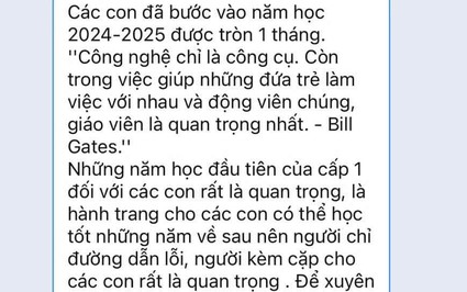 Choáng vì con vừa vào lớp 1, ban phụ huynh muốn trích quỹ lớp để "có lời trước nhận cô giáo lớp 2"