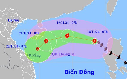 Dự báo chi tiết về cường độ và hướng đi của bão số 9, không khí lạnh đang di chuyển chậm