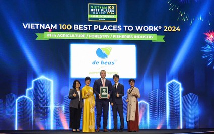 De Heus Việt Nam vào Top 100 nơi làm việc tốt nhất Việt Nam 2024, đứng đầu khối nông nghiệp/thuỷ sản