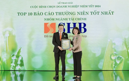 SHB lần thứ 4 được vinh danh trong TOP 10 doanh nghiệp có Báo cáo thường niên tốt nhất ngành Tài chính