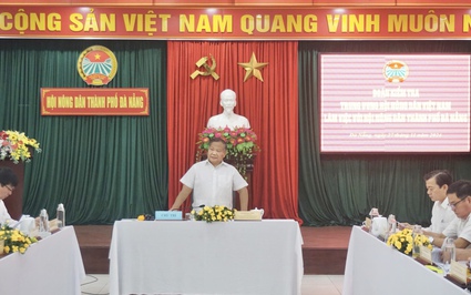 Phó Chủ tịch Trung ương Hội NDVN Đinh Khắc Đính làm việc với Hội Nông dân thành phố Đà Nẵng