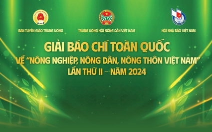 Vinh danh 42 tác phẩm đoạt giải báo chí toàn quốc về nông nghiệp, nông dân, nông thôn Việt Nam lần thứ II- năm 2024