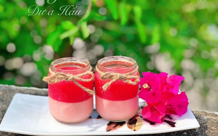 Loại quả "xanh vỏ đỏ lòng" giàu vitamin, giải nhiệt mùa hè, đem làm bánh pudding rất ngon