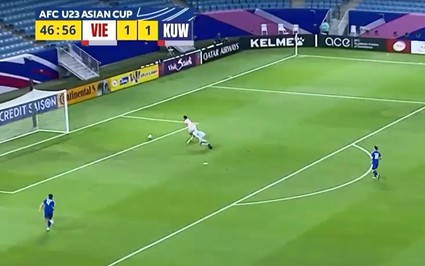 Clip: Thủ môn U23 Kuwait “biếu không” bàn thằng cho Bùi Vĩ Hào