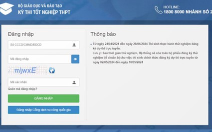 Hôm nay (24/4), học sinh lớp 12 tập dượt đăng ký dự thi tốt nghiệp THPT và những lưu ý cần nắm được