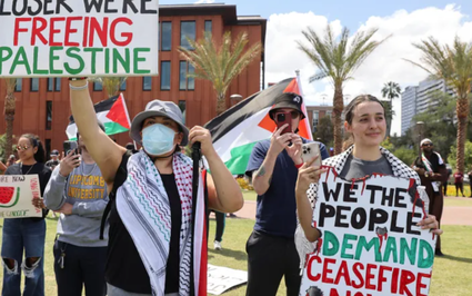 Hàng trăm sinh viên đại học Mỹ bị bắt khi biểu tình phản đối chiến tranh Gaza