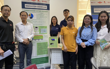 Sinh viên Hà Nội gây ấn tượng với thiết bị thu hồi CO2 trong không khí và phương tiện giao thông
