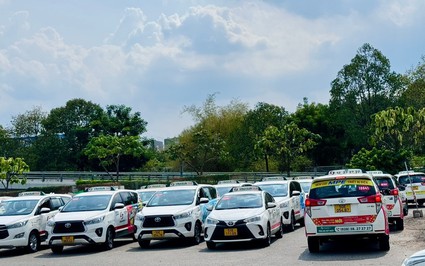 Taxi đỗ tràn lan khắp ngõ ngách gần sân bay, lãnh đạo Sở Giao thông TP.HCM nói gì?