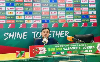 HLV Nguyễn Đức Thắng bất ngờ nhắc tới HLV Troussier sau trận thắng Hà Nội FC