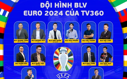 Đội hình “Bình luận viên vàng” đồng hành cùng TV360 bùng nổ EURO 2024 