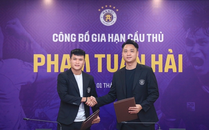 Tuấn Hải gia hạn 3 năm với Hà Nội FC, sở hữu điều khoản đặc biệt