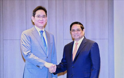 Thủ tướng Phạm Minh Chính tiếp Chủ tịch Samsung: 310 công ty Việt Nam là đối tác trong chuỗi sản xuất của Samsung
