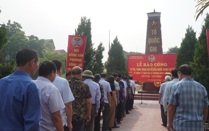 Hội Nông dân phường Bồng Lai ở Bắc Ninh huy động 400 triệu tu sửa nghĩa trang liệt sỹ