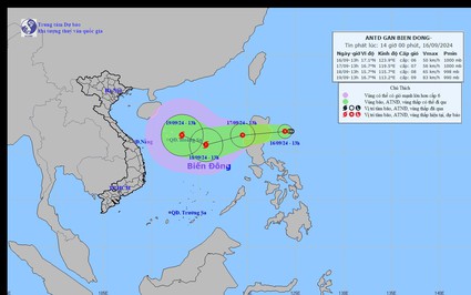 Cảnh báo: Áp thấp nhiệt đới sắp vào biển Đông khả năng thành bão số 4 có điều kiện hình thành giống bão YAGI