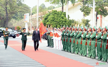 Tổng Bí thư Tô Lâm thăm, làm việc tại Bộ Chỉ huy quân sự tỉnh Bình Dương