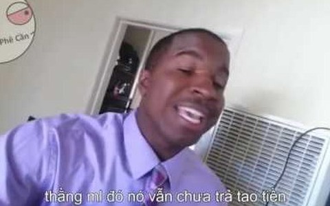 Tải meme ảnh anh Da Đen tóc ngắn Lắc Đầu
