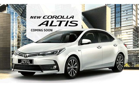 Corolla Altis 2016 mới với giá không đổi