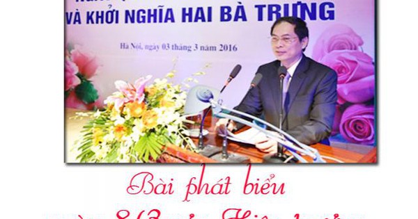 bài phát biểu 8 3 của học sinh