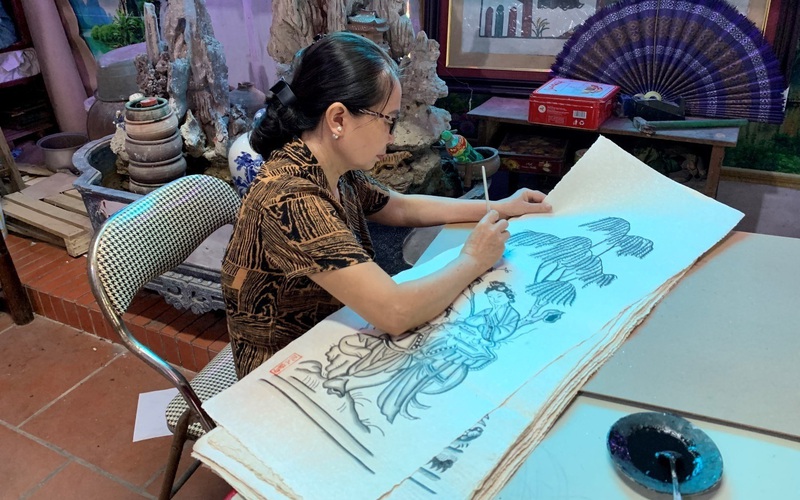 Về Đông Hồ thăm gia đình nữ nghệ nhân duy nhất của 62 làng nghề cả nước