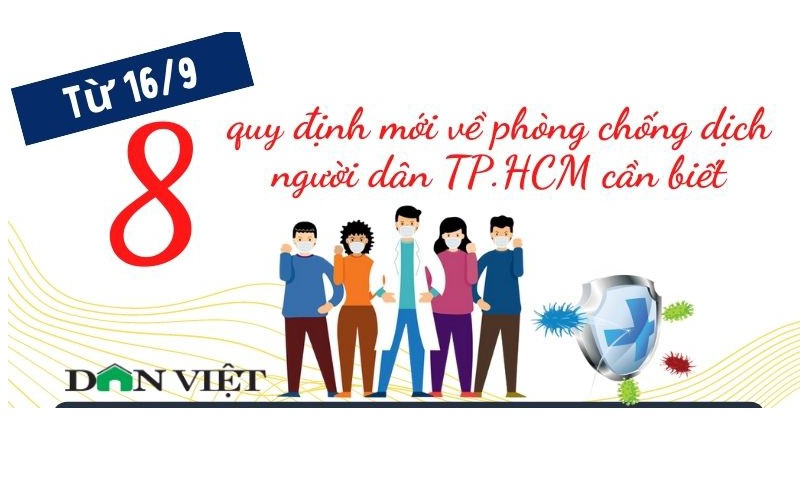 8 quy định mới về phòng, chống dịch Covid-19 người dân TP.HCM cần biết