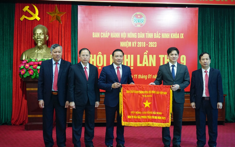 Hội Nông dân tỉnh Bắc Ninh: Một năm hoạt động sôi nổi, được trao tặng Cờ đơn vị dẫn đầu phong trào thi đua