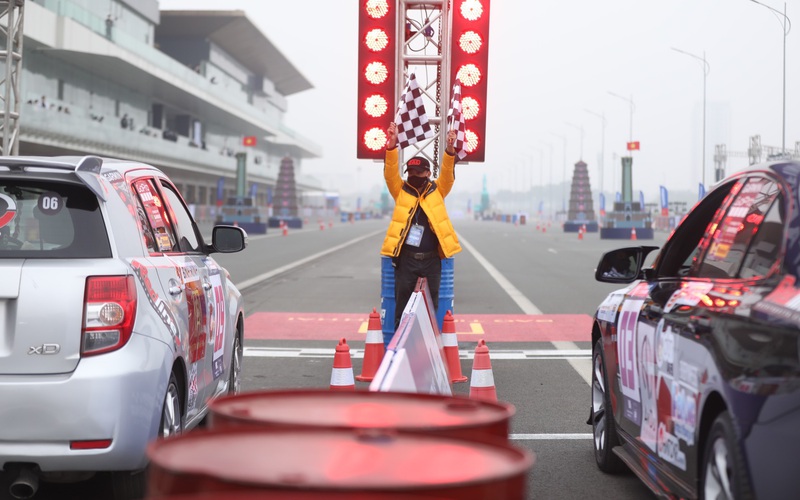 Gay cấn với giải đua xe ô-tô vô địch quốc gia Motorkhana Việt Nam năm 2021