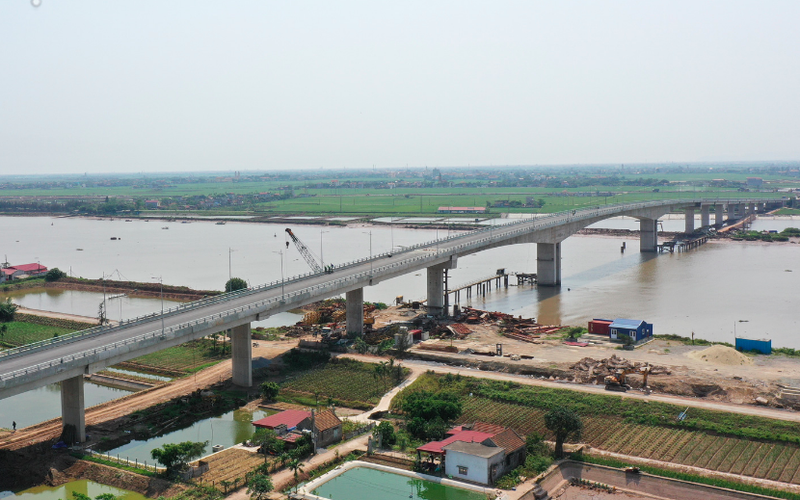 Cầu Ninh Cường hơn 582 tỷ đồng đi qua địa phận nào của tỉnh Nam Định? 