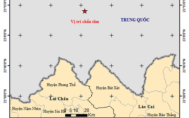 Bất ngờ xảy ra động đất ở Trung Quốc, chỉ cách huyện Bát Xát của tỉnh Lào Cai 46km