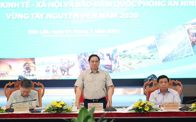 Thủ tướng Phạm Minh Chính: Tây Nguyên phát triển chưa tương xứng với tiềm năng là do cơ chế, chính sách còn hạn hẹp