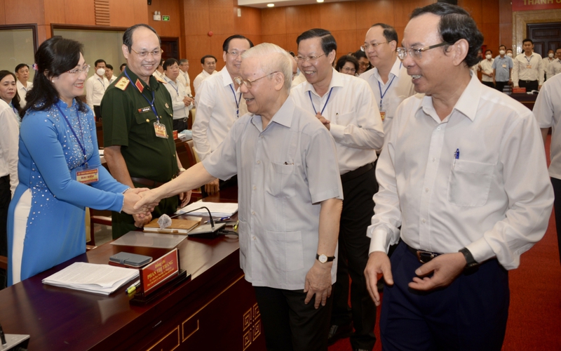Tổng Bí thư Nguyễn Phú Trọng: TP.HCM cần không ngừng đổi mới để phát triển xứng tầm
