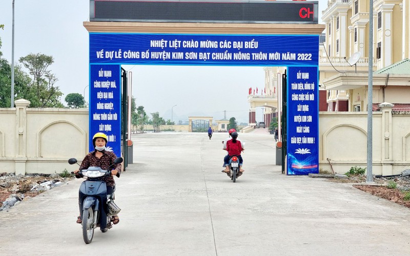 Ninh Bình: Huyện Kim Sơn đạt chuẩn nông thôn mới, thu nhập bình quân hơn 57 triệu đồng/người/năm 