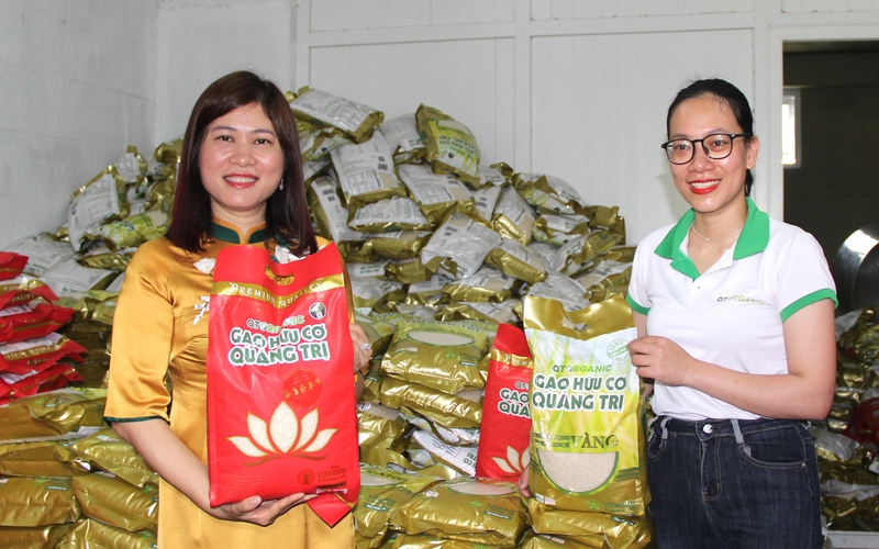 Xuất khẩu lô gạo hữu cơ đầu tiên của tỉnh Quảng Trị sang châu Âu