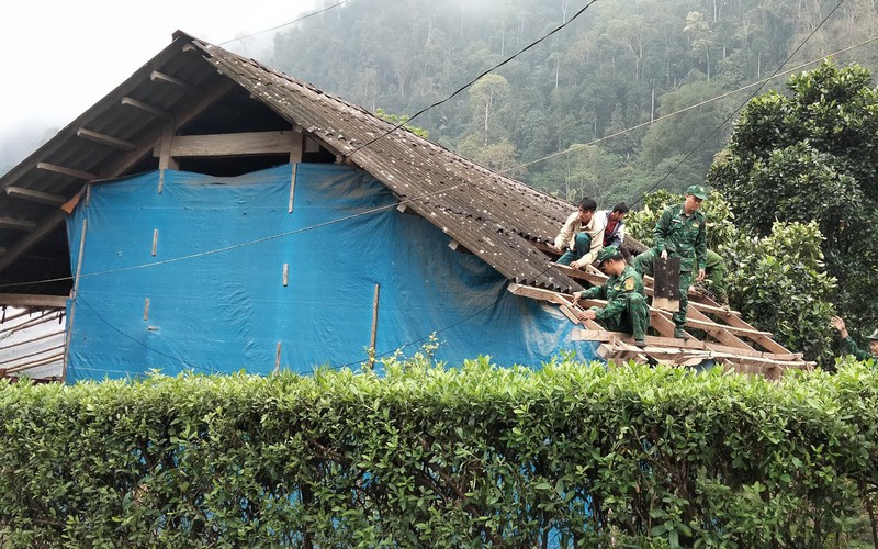 Huyện biên giới Lào Cai khắc phục hậu quả do mưa đá