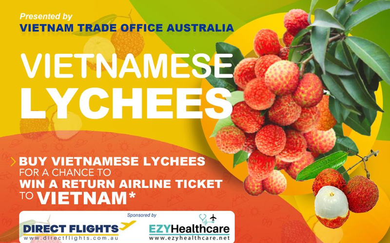 Mua loại trái cây đặc sản Việt Nam, cơ hội trúng thưởng ngay vé máy bay khứ hồi Úc - Việt Nam