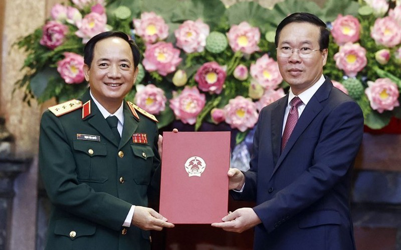 Chân dung Thượng tướng Trịnh Văn Quyết vừa được Chủ tịch nước trao Quyết định thăng quân hàm