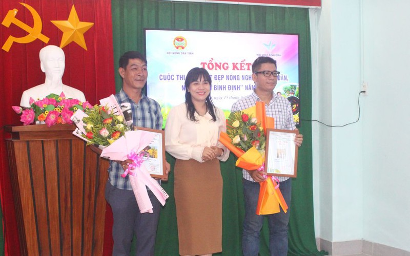 Hội Nông dân Bình Định trao giải Cuộc thi ảnh nét đẹp nông nghiệp, nông dân, nông thôn