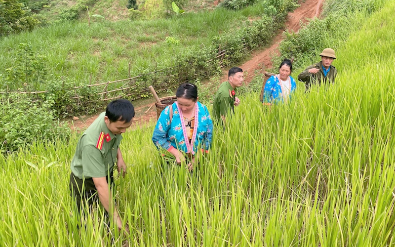 Anh ninh Sơn La: Cùng ăn, cùng ở, cùng làm với đồng bào dân tộc thiểu số vùng cao