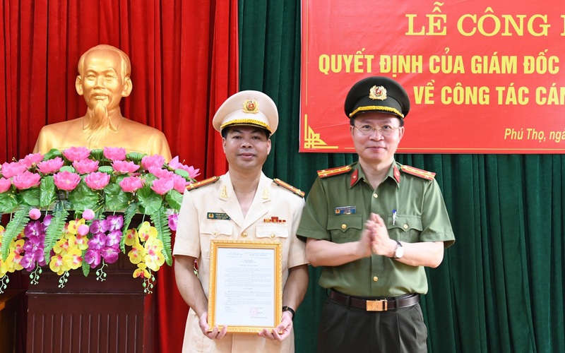 Công an tỉnh Phú Thọ điều động hàng loạt cán bộ