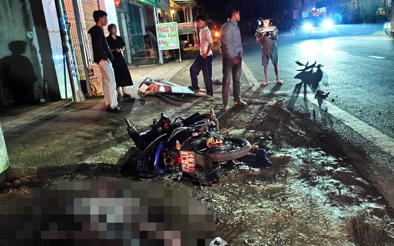 Tai nạn giao thông nghiêm trọng trong đêm, 2 anh em ruột tử vong